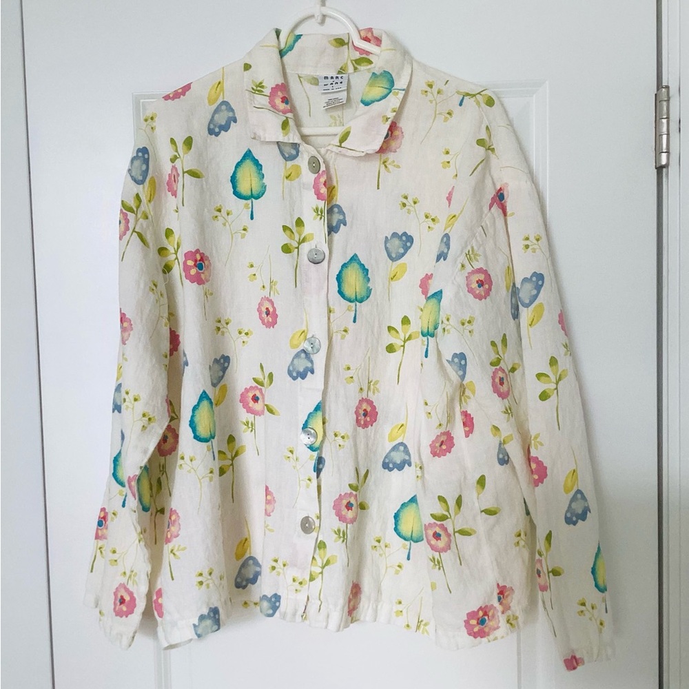Marc Ware Floral Button-Up shirt/jacket